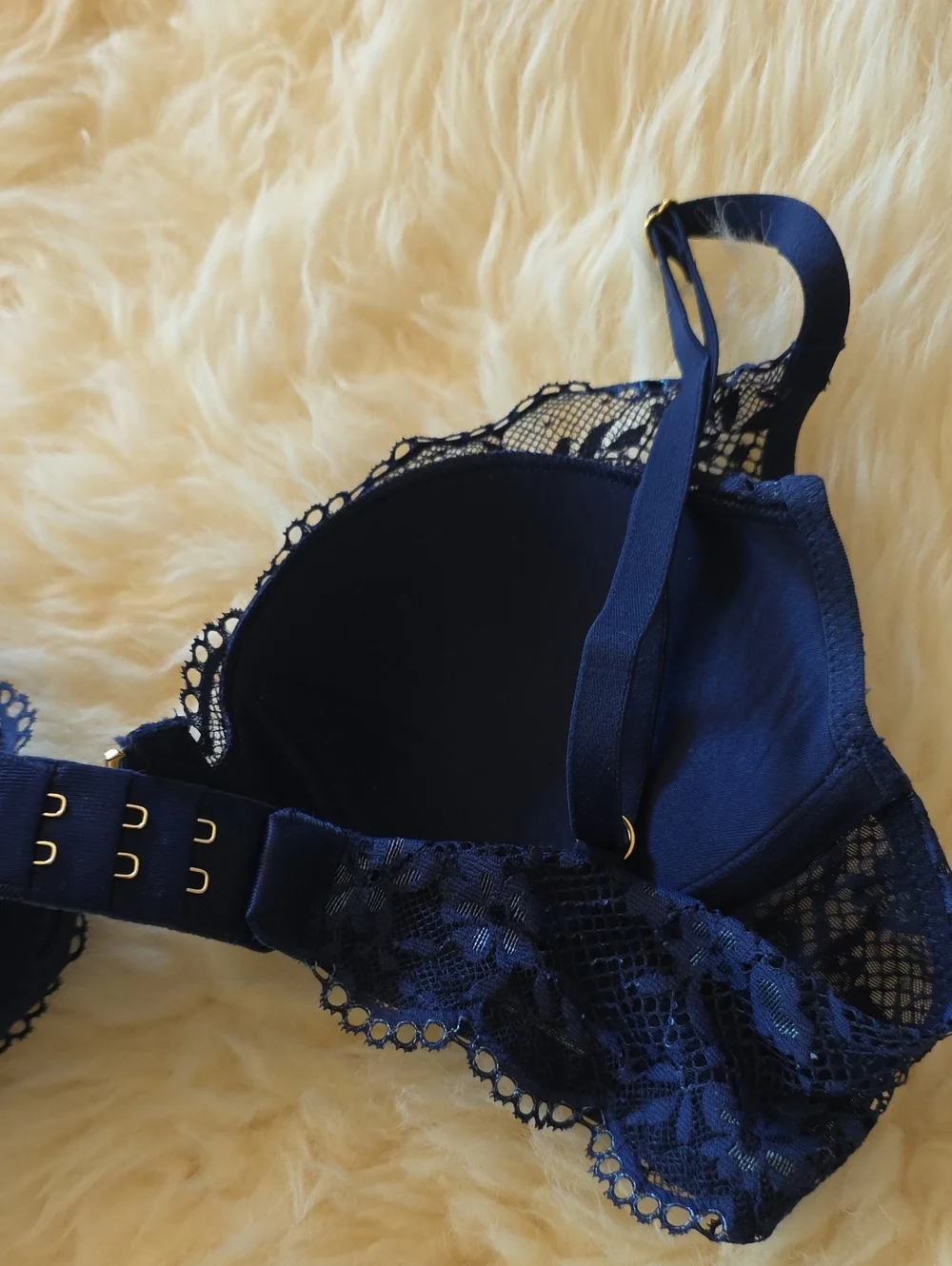 Victoria's Secret Love Cloud Matching Bra Panty Set 34B M Ensign Plunge NWT